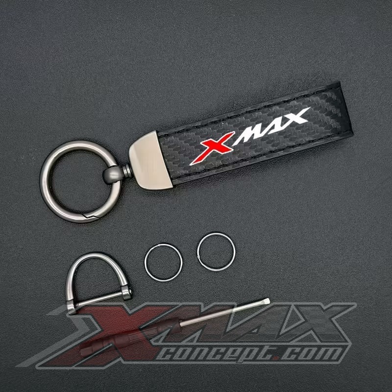 Coque De Clé Moto En Aluminium CNC Pour Yamaha Xmax 300/125/250/400 (2017-2025) – Design Élégant, Protection Et Décoration Avec Porte-clés